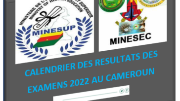 Dates des résultats des examens nationaux au Cameroun