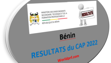 Résultats du CAP 2022 au Bénin