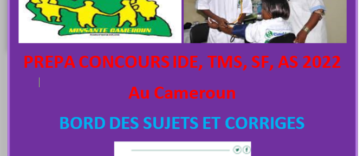 Sujets et Corrigés IDE au Cameroun