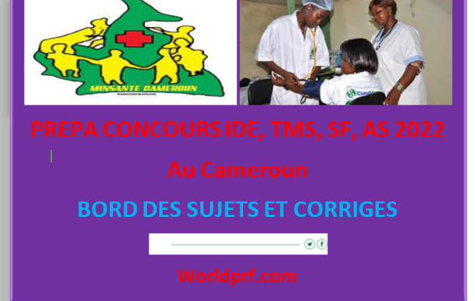 Sujets et Corrigés IDE au Cameroun