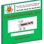 Résultats du Concours national Burundi 2022