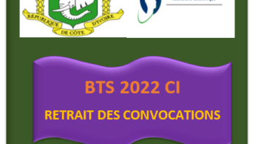 Retrait des convocations BTS CI 2022