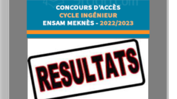 Résultats présélection concours cycle d’ingénieur ENSAM-MEKNES 2022