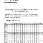 Statistiques des Résultats Bac et BFEM 2022 Sénégal