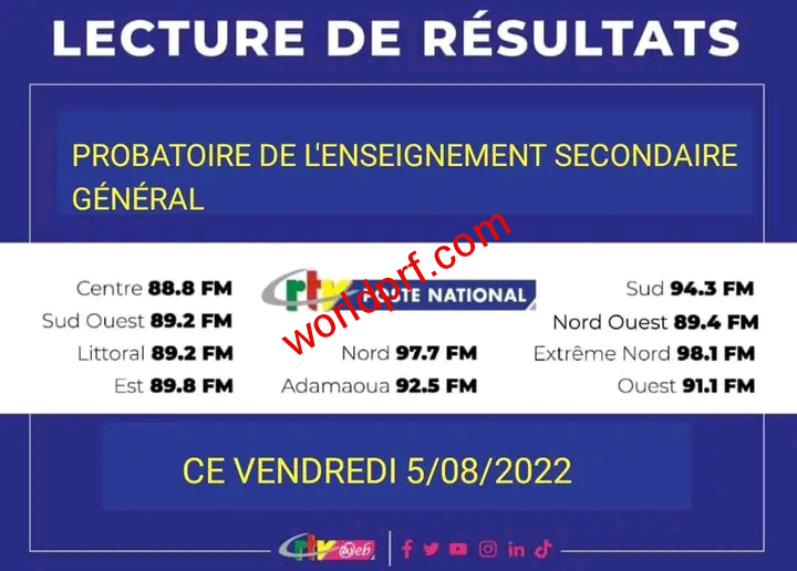Résultats du Probatoire 2022 au Cameroun