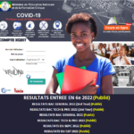 Résultats Admission en classe de 6e 2022-2023 au Gabon