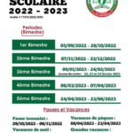 Calendrier Scolaire 2022-2023 Madagascar