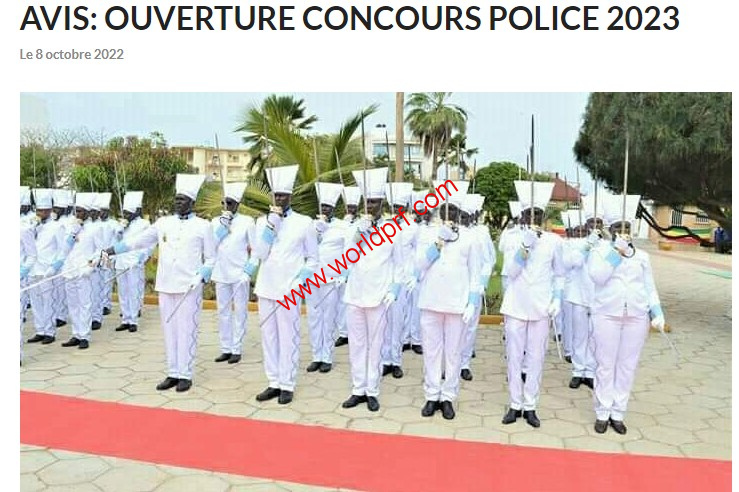 Résultats concours Police 2023 au Sénégal