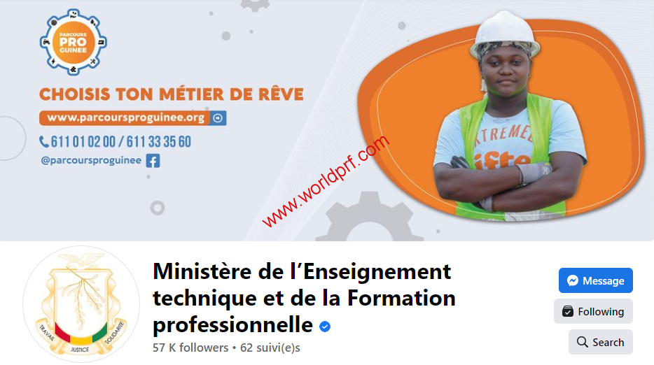 Bourses d'études et d'entretien dans les institutions d'enseignement technique et de formation professionnelle publiques en Guinée Conakry.