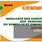 Résultats concours administratifs 2022-2023 Cote d'Ivoire