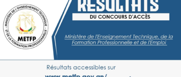Résultats du concours d'accès des Écoles Techniques et Professionnelles en Guinée Conakry, session de 2022-2023