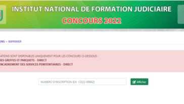 Convocations concours INFJ 2022-2023 en Cote d’Ivoire