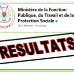 Résultats concours fonction Publique 2022-2023 Burkina Faso