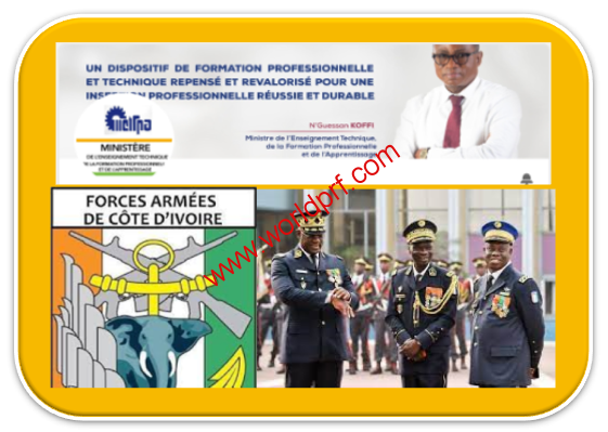 Programme Recrutement sous-officiers et Militaires du rang spécialistes 2023 en Cote d'Ivoire