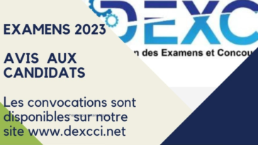 Convocations Examens Nationaux (Bac et BEPC) 2023