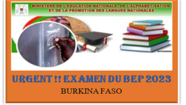 Résultats du BEP 2023 au Burkina Faso